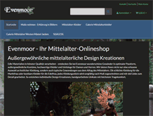 Tablet Screenshot of evenmoor.de